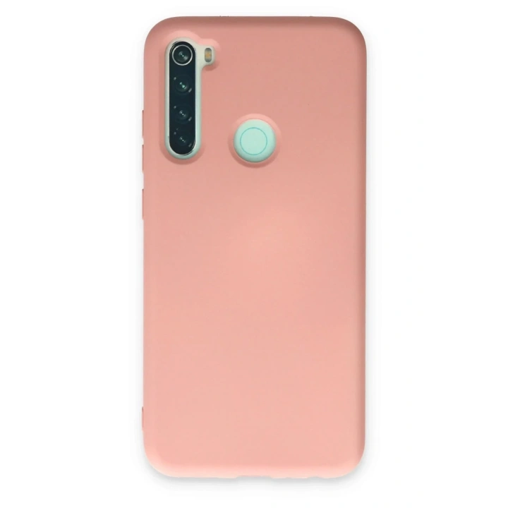 Mey İthalat®   Redmi Note 8 Kılıf Nano içi Kadife Silikon - Pudra