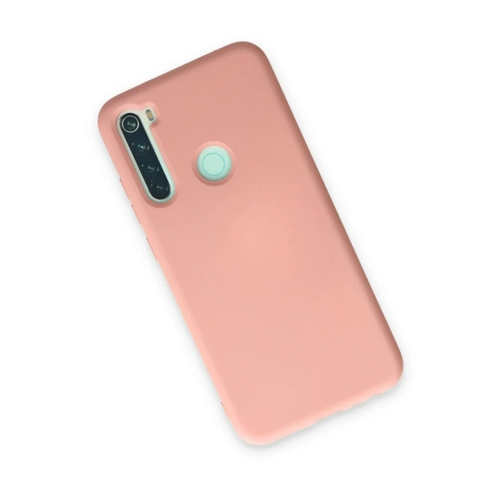 Mey İthalat®   Redmi Note 8 Kılıf Nano içi Kadife Silikon - Pudra