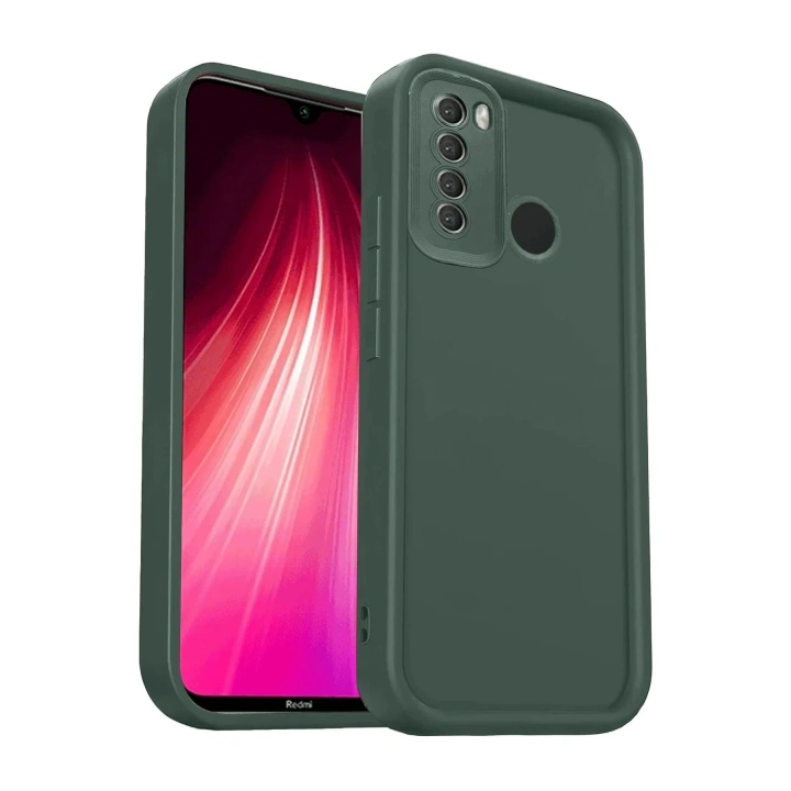 Mey İthalat®   Redmi Note 8 Kılıf Viera Silikon - Koyu Yeşil
