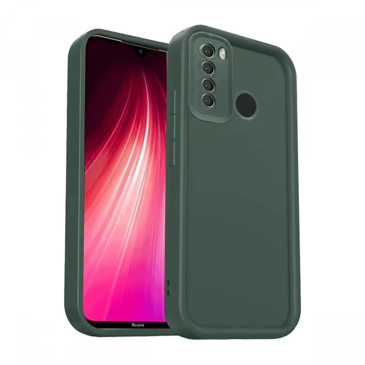 Mey İthalat®   Redmi Note 8 Kılıf Viera Silikon - Koyu Yeşil
