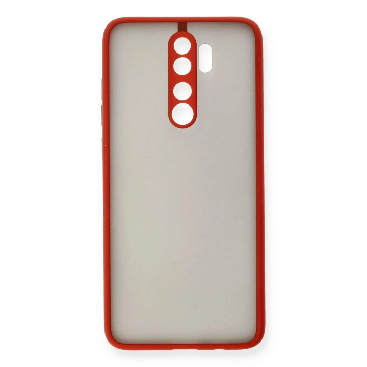 Mey İthalat®   Redmi Note 8 Pro Kılıf Montreal Silikon Kapak - Kırmızı
