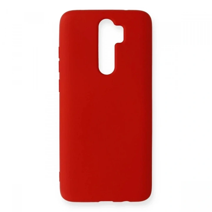 Mey İthalat®   Redmi Note 8 Pro Kılıf Nano içi Kadife Silikon - Kırmızı