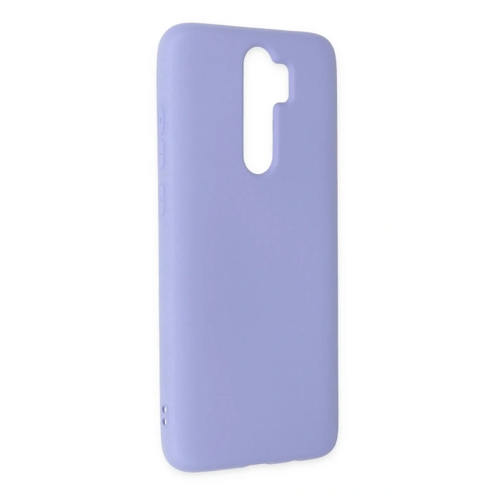 Mey İthalat®   Redmi Note 8 Pro Kılıf Nano içi Kadife Silikon - Lila