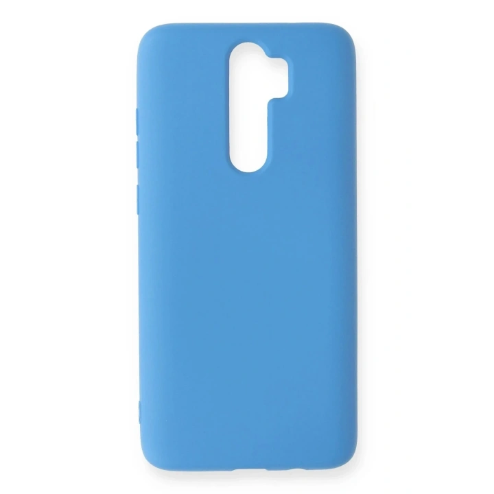 Mey İthalat®   Redmi Note 8 Pro Kılıf Nano içi Kadife Silikon - Mavi