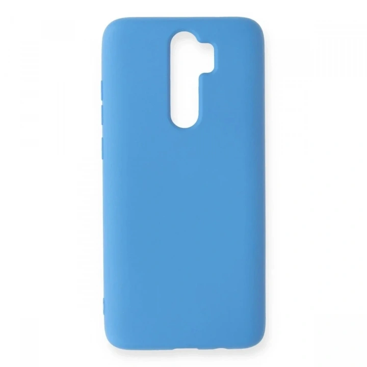 Mey İthalat®   Redmi Note 8 Pro Kılıf Nano içi Kadife Silikon - Mavi