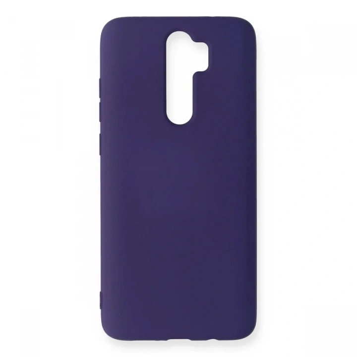 Mey İthalat®   Redmi Note 8 Pro Kılıf Nano içi Kadife Silikon - Mor