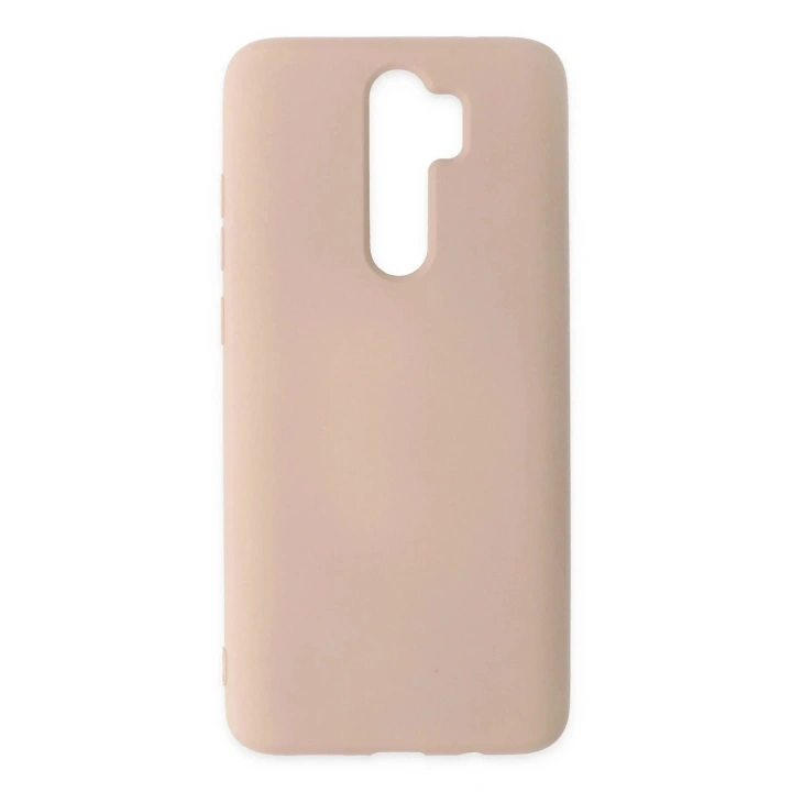 Mey İthalat®   Redmi Note 8 Pro Kılıf Nano içi Kadife Silikon - Pudra