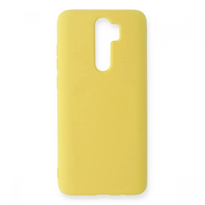 Mey İthalat®   Redmi Note 8 Pro Kılıf Nano içi Kadife Silikon - Sarı
