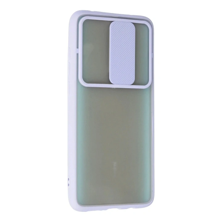 Mey İthalat®   Redmi Note 8 Pro Kılıf Palm Buzlu Kamera Sürgülü Silikon - Lila