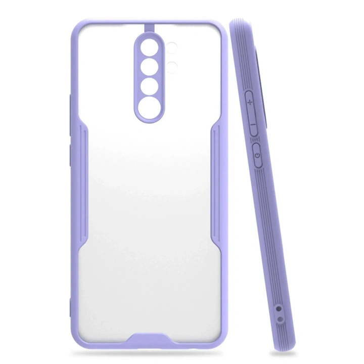 Mey İthalat®   Redmi Note 8 Pro Kılıf Platin Silikon - Lila