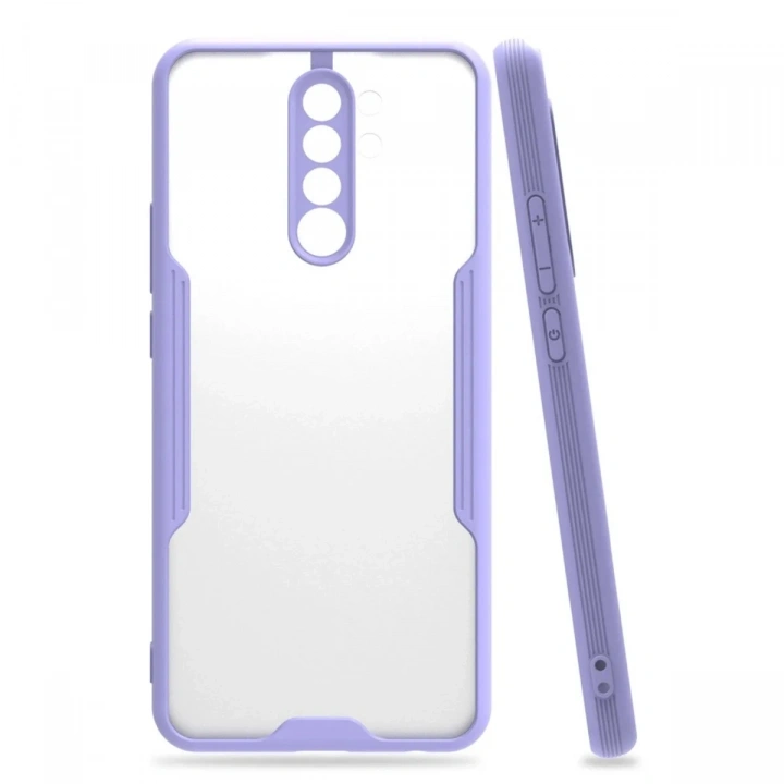 Mey İthalat®   Redmi Note 8 Pro Kılıf Platin Silikon - Lila