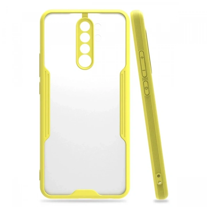Mey İthalat®   Redmi Note 8 Pro Kılıf Platin Silikon - Sarı