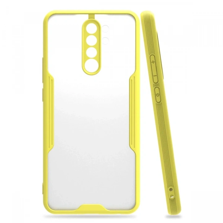 Mey İthalat®   Redmi Note 8 Pro Kılıf Platin Silikon - Sarı