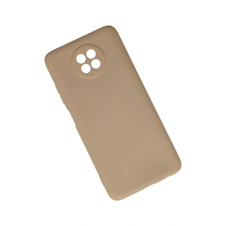 Mey İthalat®   Redmi Note 9 5G Kılıf Nano içi Kadife Silikon - Bej