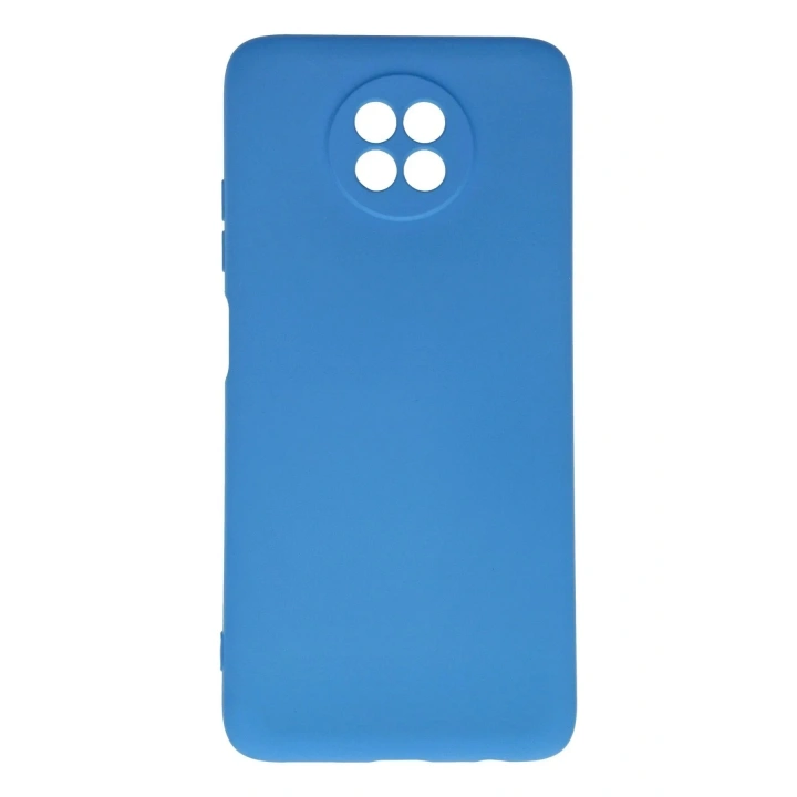 Mey İthalat®   Redmi Note 9 5G Kılıf Nano içi Kadife Silikon - Mavi