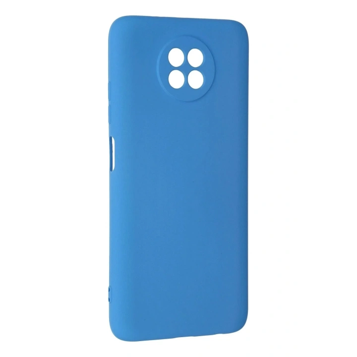 Mey İthalat®   Redmi Note 9 5G Kılıf Nano içi Kadife Silikon - Mavi