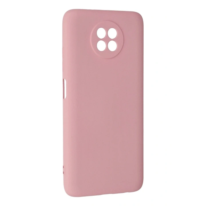 Mey İthalat®   Redmi Note 9 5G Kılıf Nano içi Kadife Silikon - Pembe
