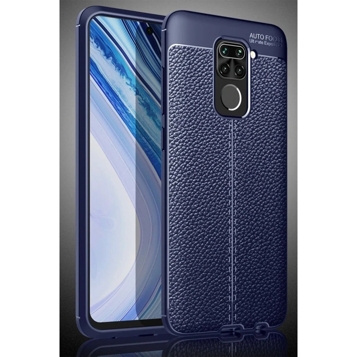 Mey İthalat®   Redmi Note 9 Kılıf Auto Focus Kapak - Lacivert