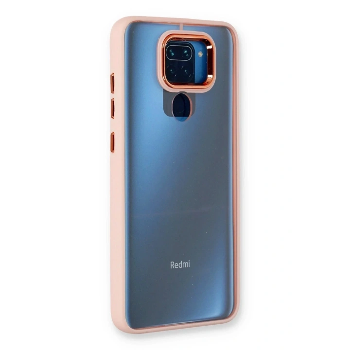 Mey İthalat®   Redmi Note 9 Kılıf Dora Kapak - Pudra