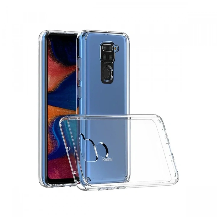 Mey İthalat®   Redmi Note 9 Kılıf Lüx Şeffaf Silikon - Şeffaf