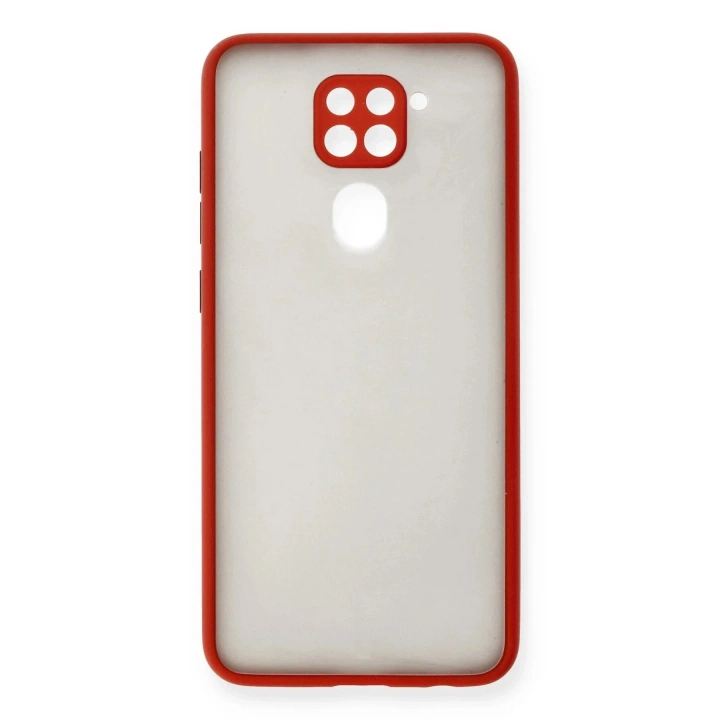 Mey İthalat®   Redmi Note 9 Kılıf Montreal Silikon Kapak - Kırmızı