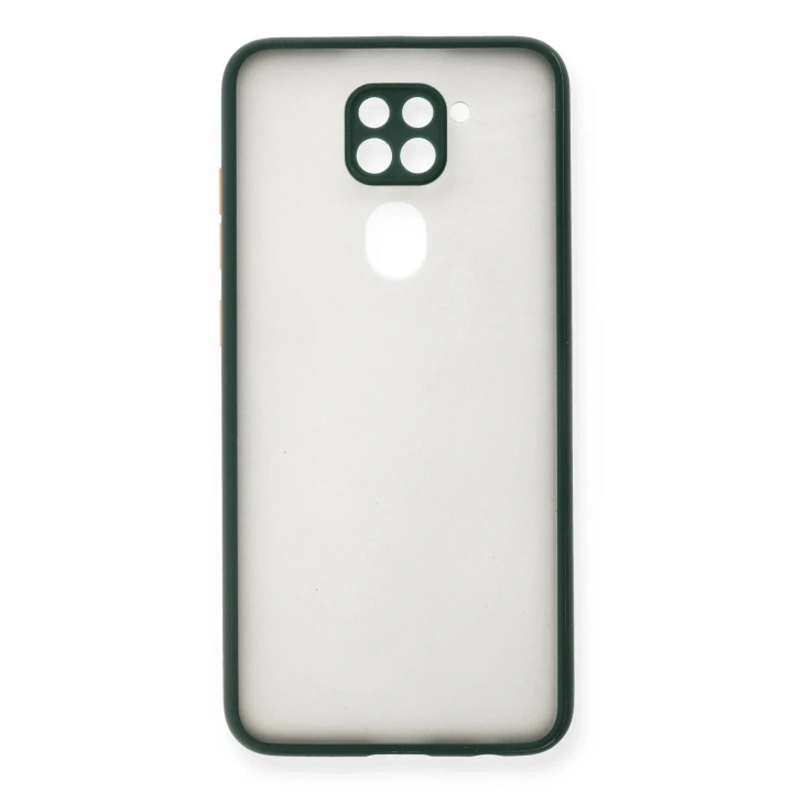 Mey İthalat®   Redmi Note 9 Kılıf Montreal Silikon Kapak - Yeşil