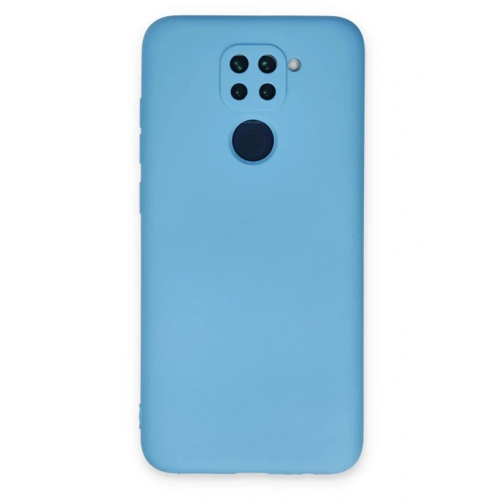 Mey İthalat®   Redmi Note 9 Kılıf Nano içi Kadife Silikon - Mavi