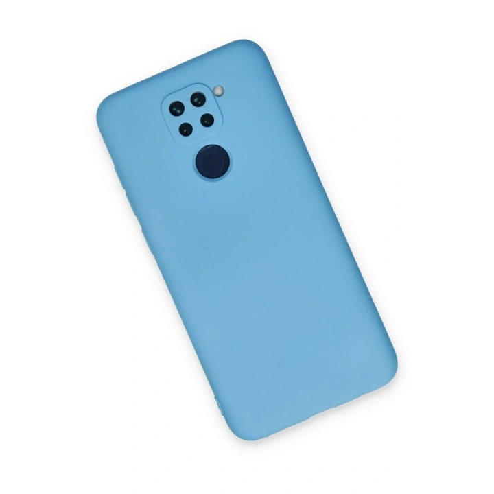 Mey İthalat®   Redmi Note 9 Kılıf Nano içi Kadife Silikon - Mavi