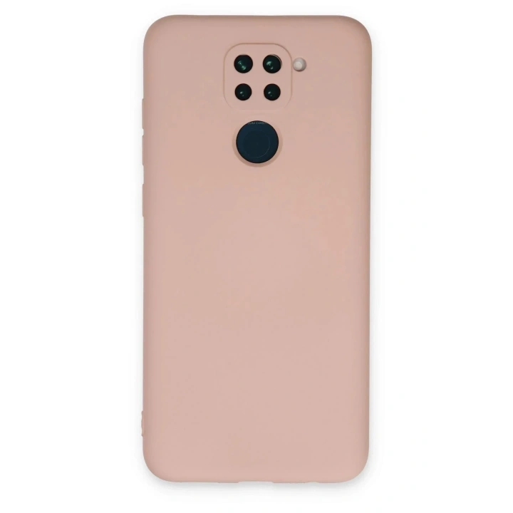 Mey İthalat®   Redmi Note 9 Kılıf Nano içi Kadife Silikon - Pudra