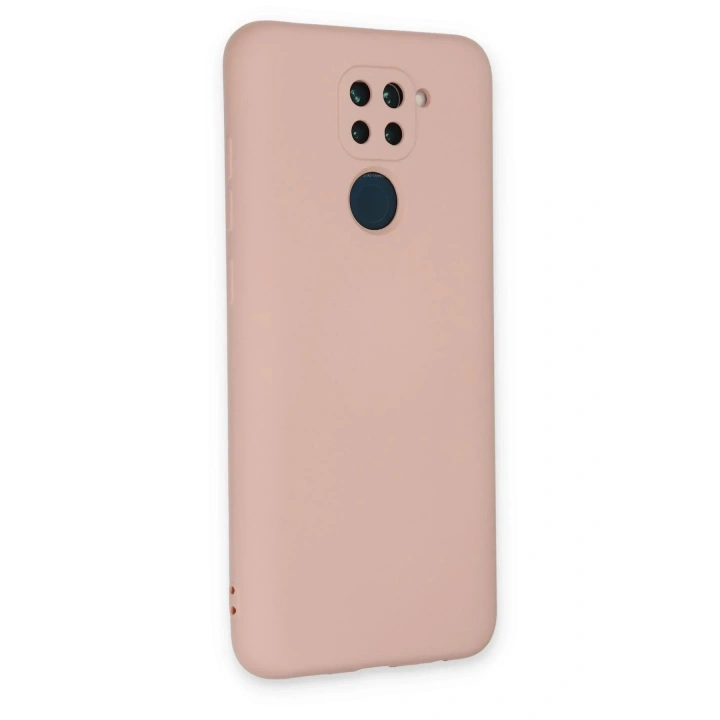 Mey İthalat®   Redmi Note 9 Kılıf Nano içi Kadife Silikon - Pudra