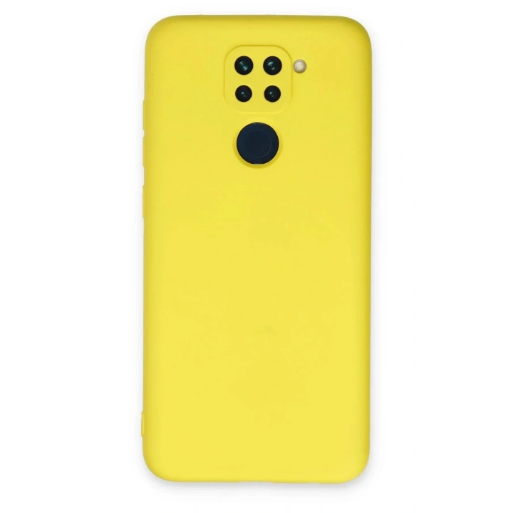 Mey İthalat®   Redmi Note 9 Kılıf Nano içi Kadife Silikon - Sarı