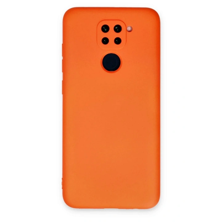 Mey İthalat®   Redmi Note 9 Kılıf Nano içi Kadife Silikon - Turuncu