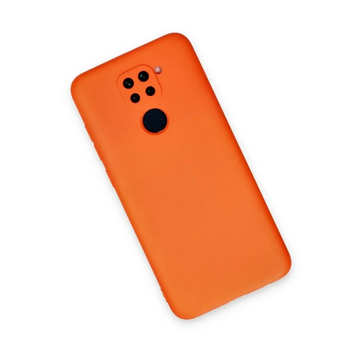 Mey İthalat®   Redmi Note 9 Kılıf Nano içi Kadife Silikon - Turuncu