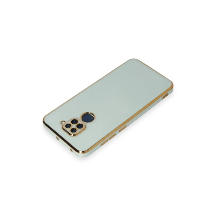 Mey İthalat®   Redmi Note 9 Kılıf Volet Silikon - Açık Yeşil