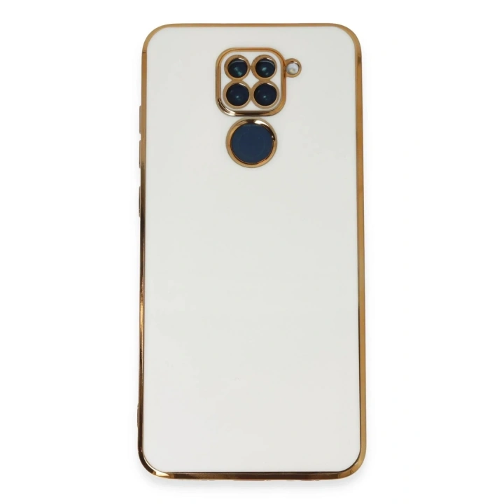 Mey İthalat®   Redmi Note 9 Kılıf Volet Silikon - Beyaz