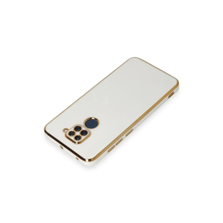 Mey İthalat®   Redmi Note 9 Kılıf Volet Silikon - Beyaz