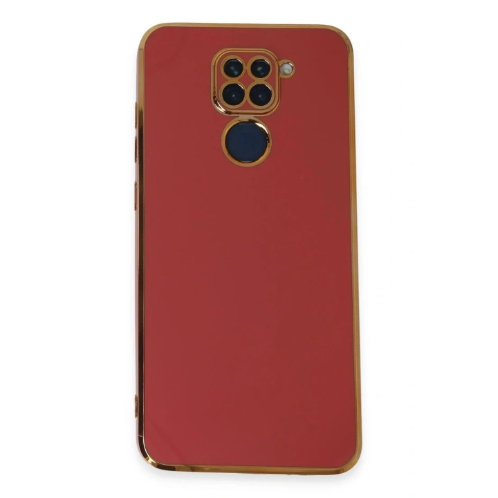 Mey İthalat®   Redmi Note 9 Kılıf Volet Silikon - Kırmızı