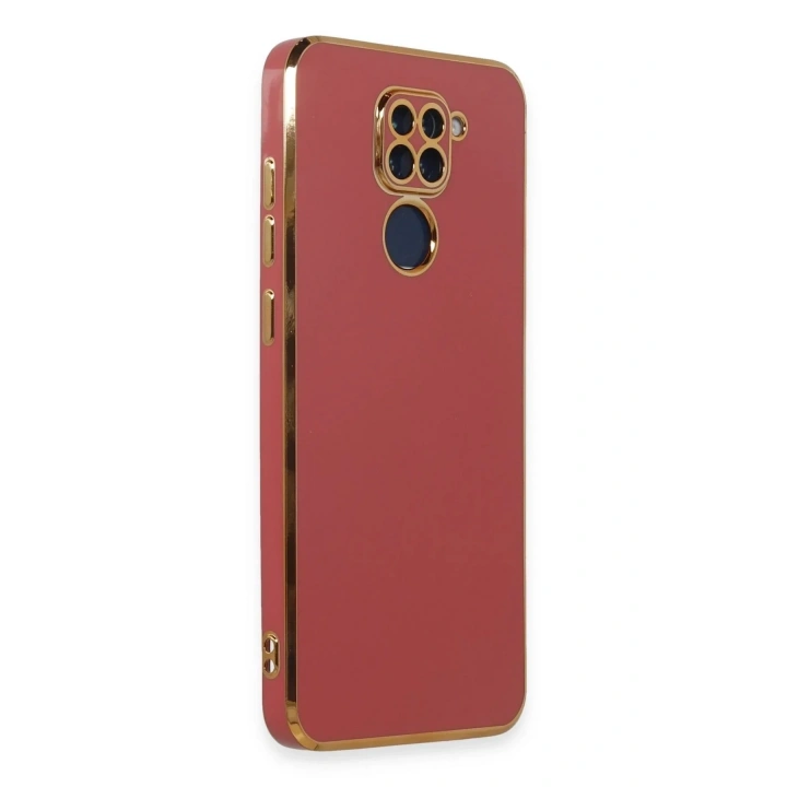 Mey İthalat®   Redmi Note 9 Kılıf Volet Silikon - Kırmızı