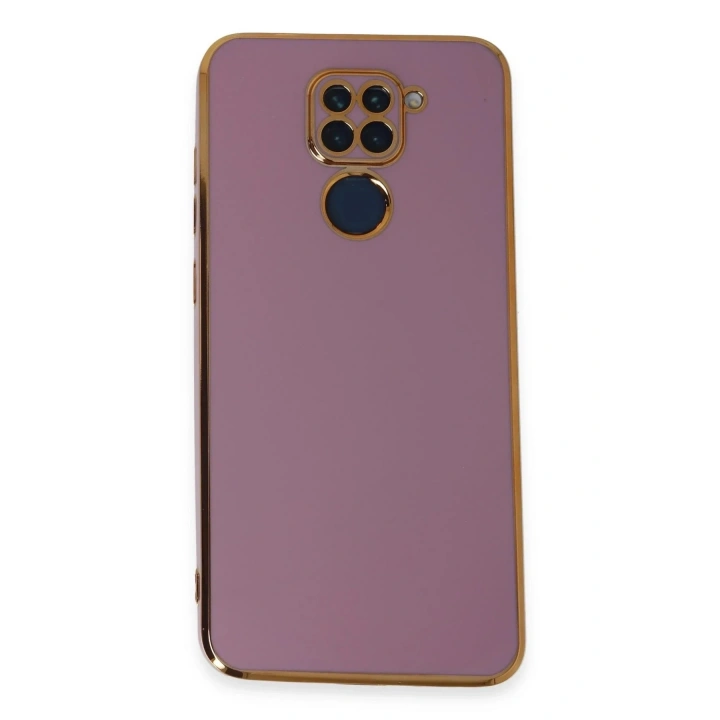 Mey İthalat®   Redmi Note 9 Kılıf Volet Silikon - Mor