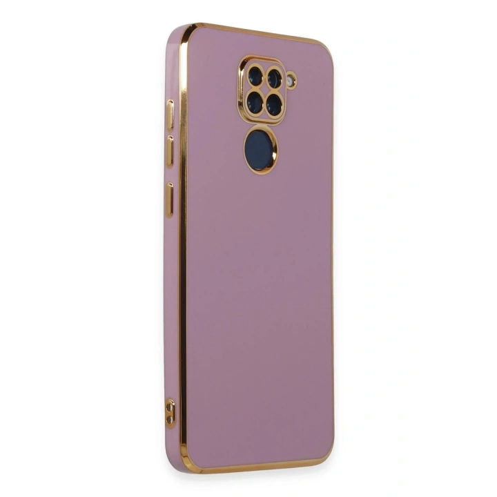 Mey İthalat®   Redmi Note 9 Kılıf Volet Silikon - Mor