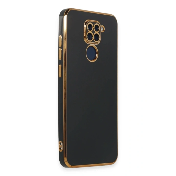 Mey İthalat®   Redmi Note 9 Kılıf Volet Silikon - Siyah