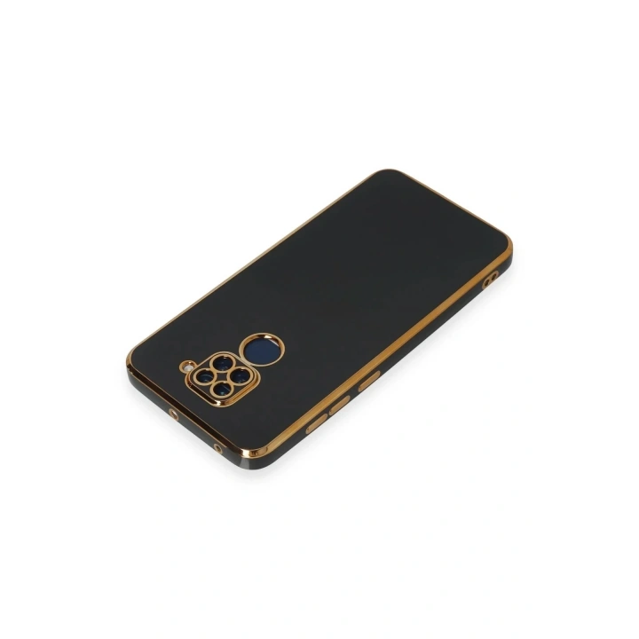 Mey İthalat®   Redmi Note 9 Kılıf Volet Silikon - Siyah