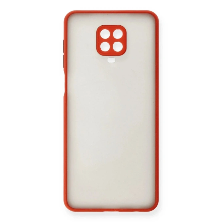 Mey İthalat®   Redmi Note 9 Pro Kılıf Montreal Silikon Kapak - Kırmızı