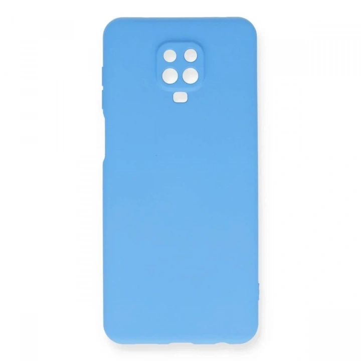 Mey İthalat®   Redmi Note 9 Pro Kılıf Nano içi Kadife Silikon - Mavi