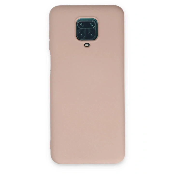 Mey İthalat®   Redmi Note 9 Pro Kılıf Nano içi Kadife Silikon - Pudra