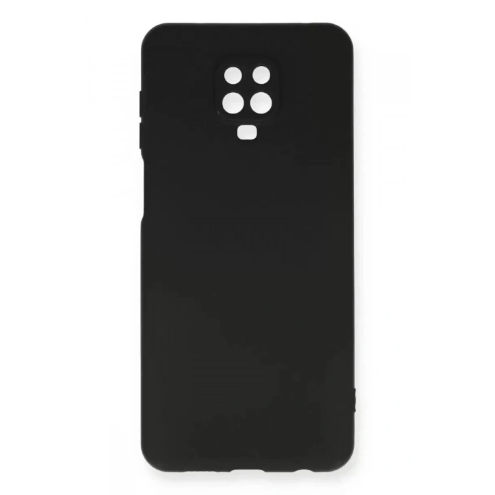 Mey İthalat®   Redmi Note 9 Pro Kılıf Nano içi Kadife Silikon - Siyah