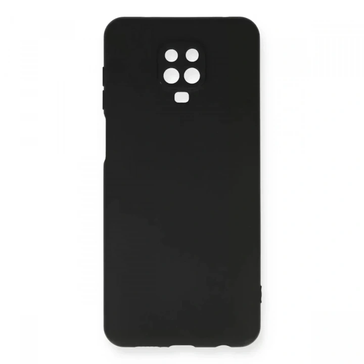 Mey İthalat®   Redmi Note 9 Pro Kılıf Nano içi Kadife Silikon - Siyah