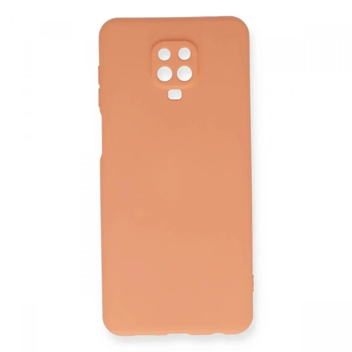 Mey İthalat®   Redmi Note 9 Pro Kılıf Nano içi Kadife Silikon - Turuncu