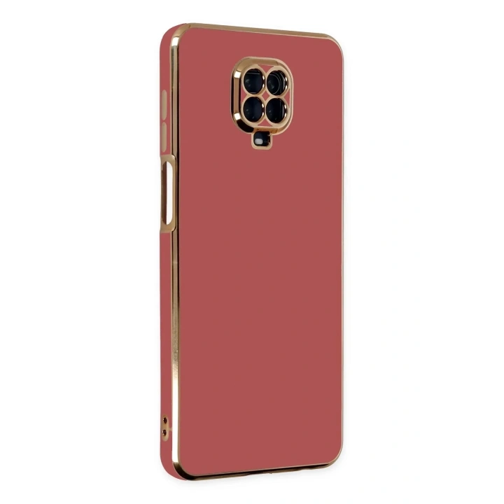 Mey İthalat®   Redmi Note 9 Pro Kılıf Volet Silikon - Kırmızı