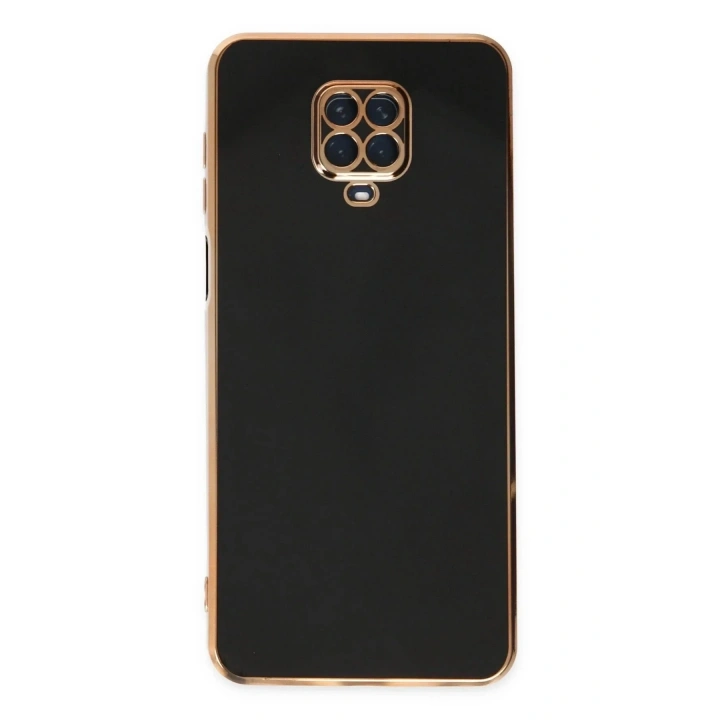 Mey İthalat®   Redmi Note 9 Pro Kılıf Volet Silikon - Siyah